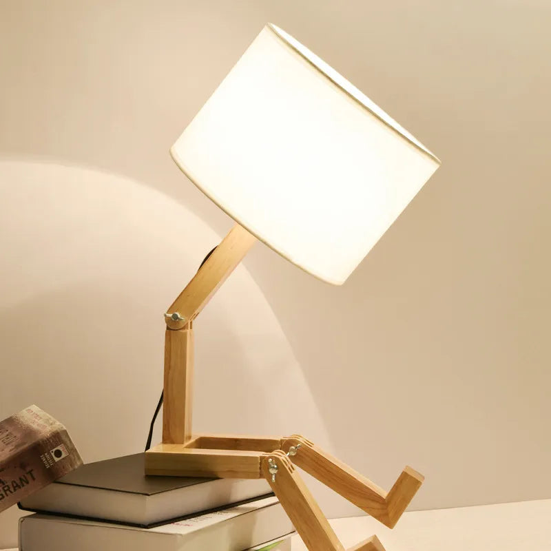 Wood Desk Lamp, styled hero shot 6