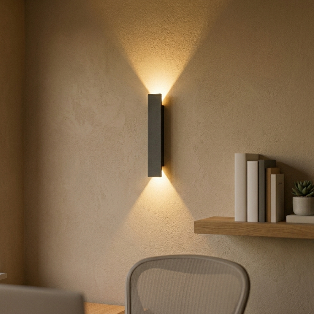 Linear Up-Down Wall Light in a modern home office
