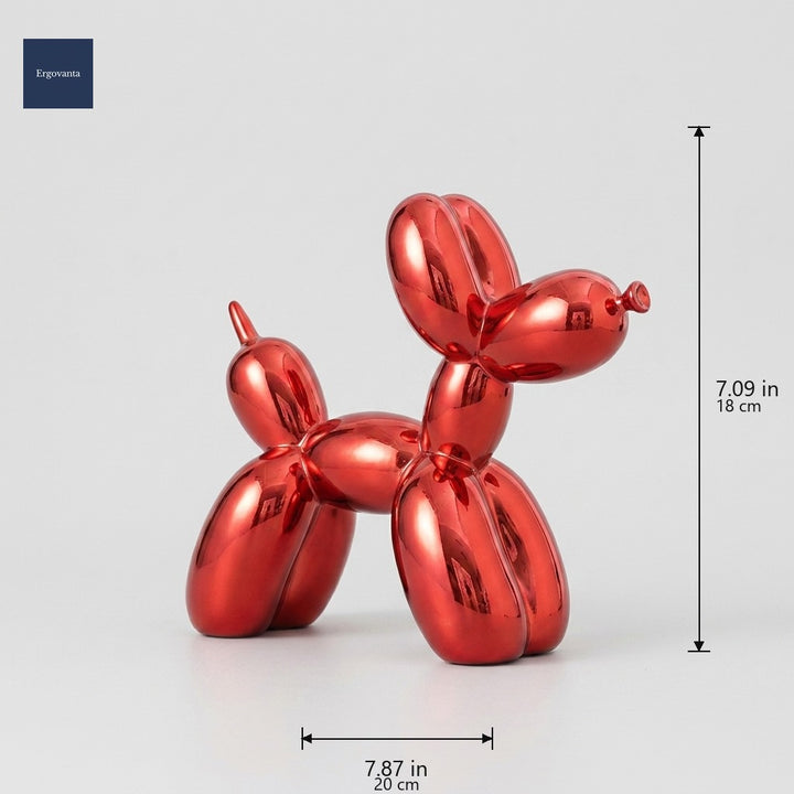 Polished balloon dog Red dimensions