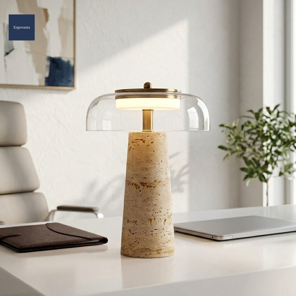 Nordic travertine stone lamp Clear variant