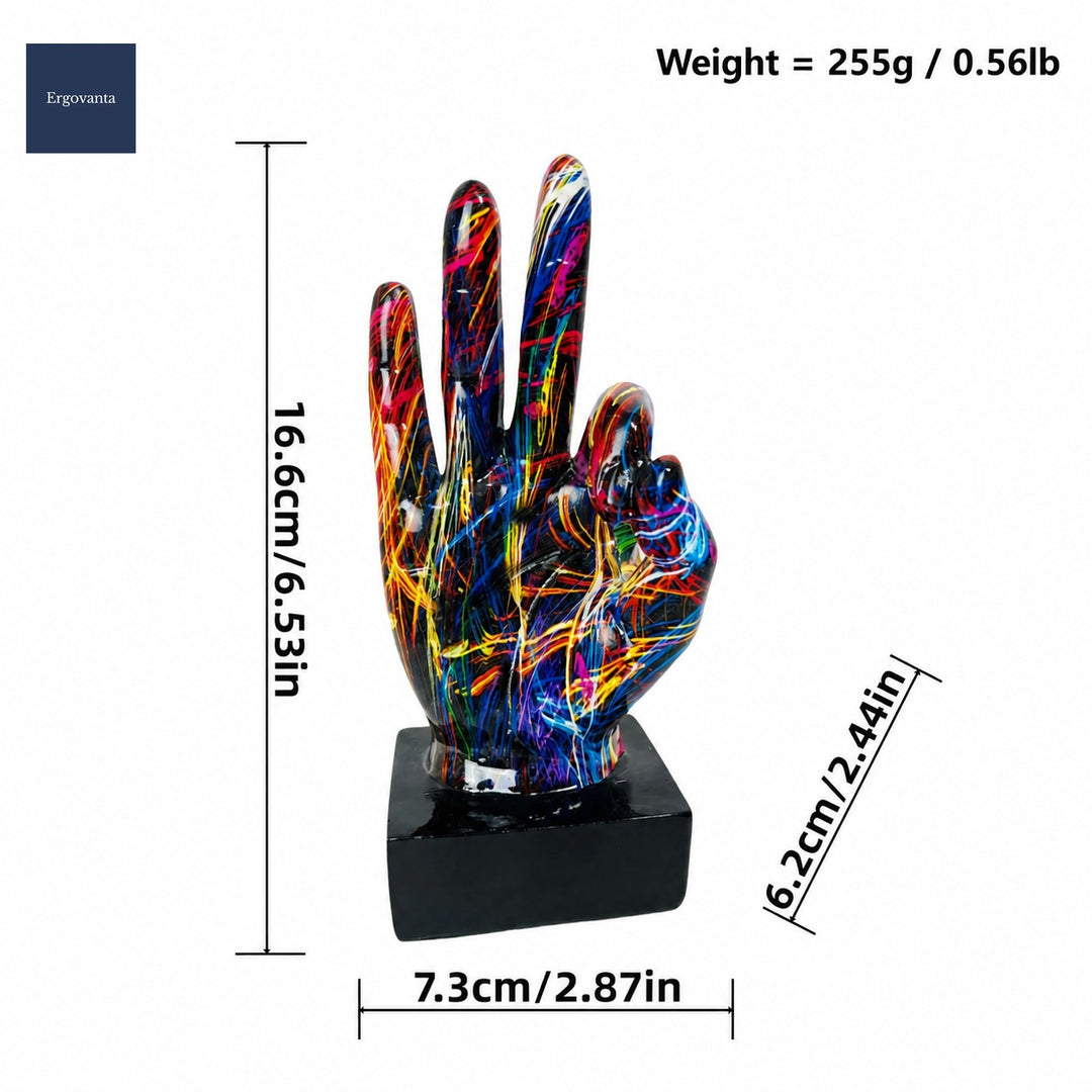 Modern Graffiti Gesture Sculpture