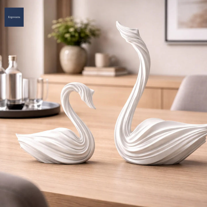 Abstract Art Swan Decorative Piece