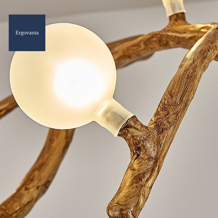 Japanese-Inspired Resin LED Office Chandelier hero