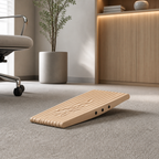 Under-Desk Wooden Foot Massage Board, styled hero shot 2