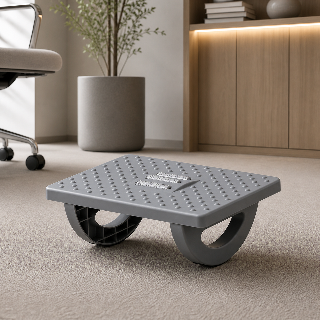 Under-Desk Foot Rest, Grey
