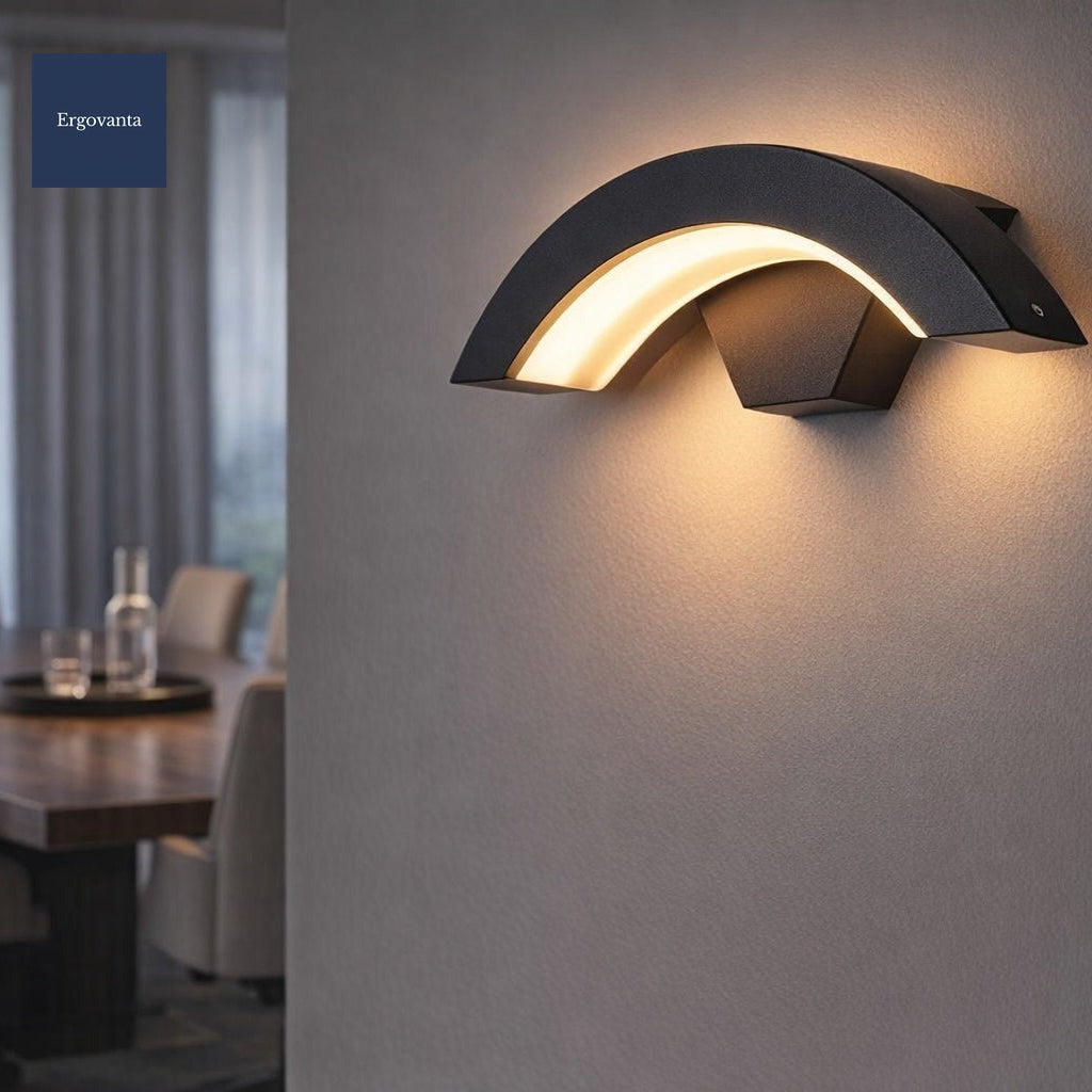 Curved LED Motion Sensor Office Wall Light
