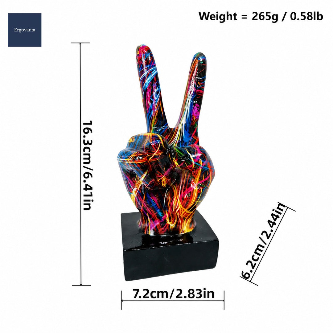 Modern Graffiti Gesture Sculpture