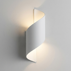 Spiral Up-Down Wall Sconce - Sculptural Aluminum Light