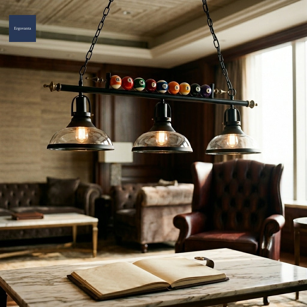 Billiard pendant in executive lounge