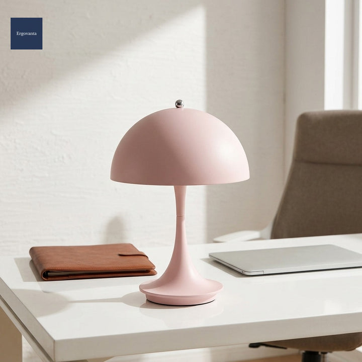 Scandinavian touch-dim lamp Pink variant