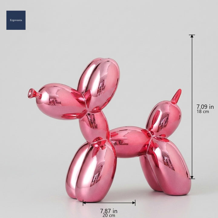 Polished balloon dog Pink dimensions