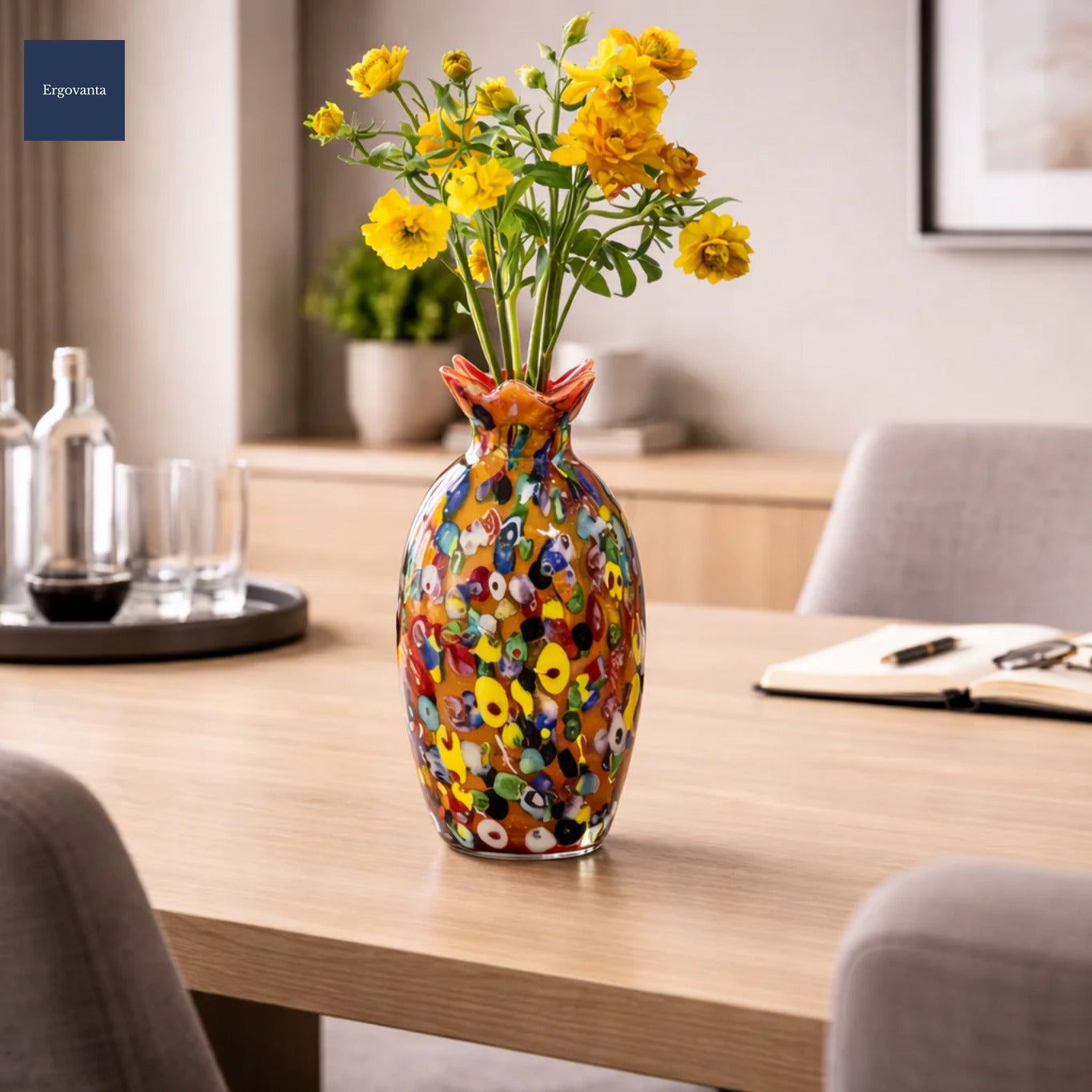 Decorative Glass Flower Vase