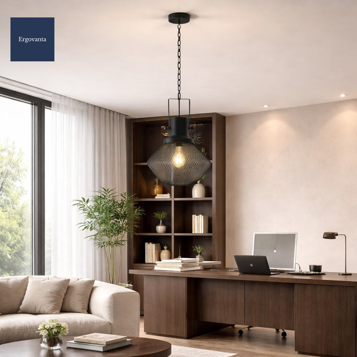 Industrial Steel Mesh Pendant Light scene 6