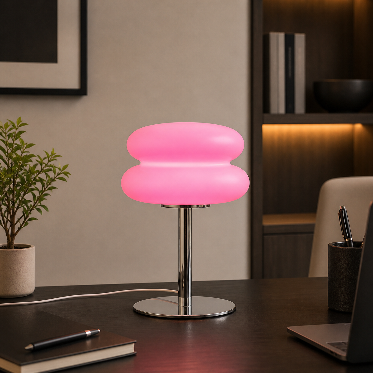 Nordic Bauhaus Table Lamp, Pink