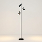 Three-Head Floor Light black studio shot