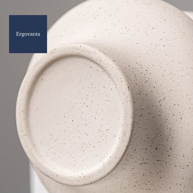 Frosted Ceramic Grain Vase - Modern Office Decor