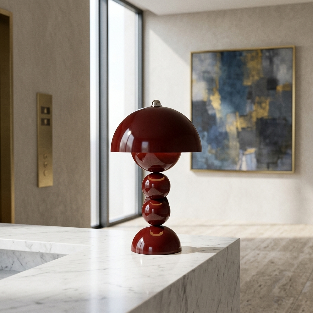 Touch-Dim LED Tableside Lamp, styled hero shot 2