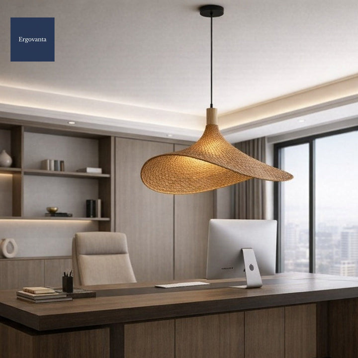 Japanese-Style Bamboo Office Pendant scene 2