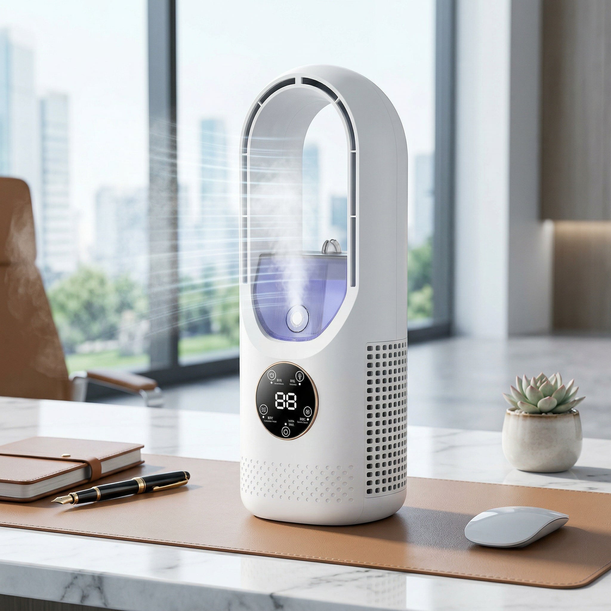 Portable Air Cooler & Humidifier, White