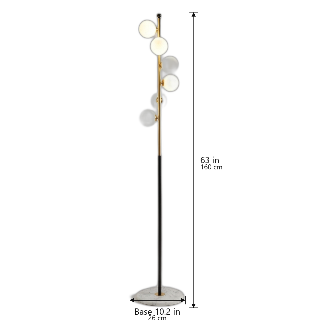 Glass-orb floor lamp dimensions v2