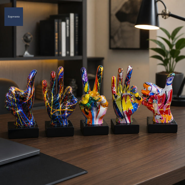 Modern Graffiti Gesture Sculpture