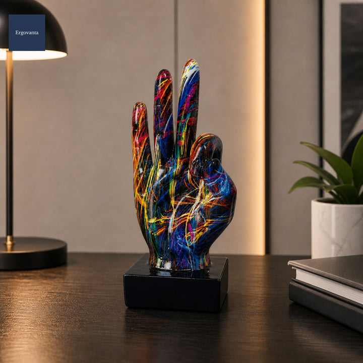 Modern Graffiti Gesture Sculpture