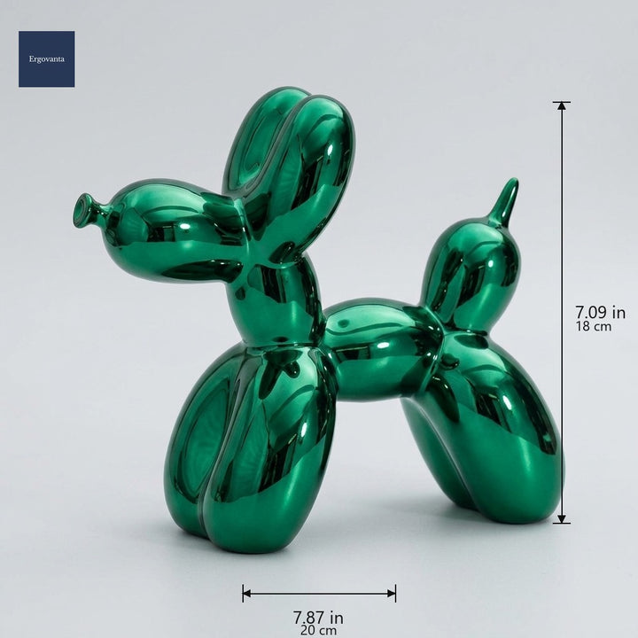 Modernist balloon dog Green dimensions