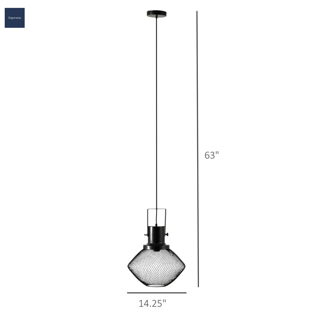 Industrial Steel Mesh Pendant Light scene 5