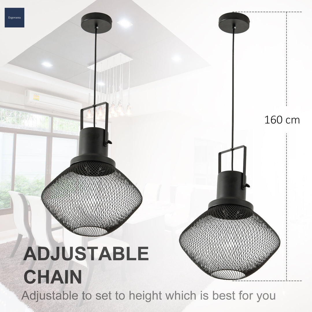 Industrial Steel Mesh Pendant Light scene 3