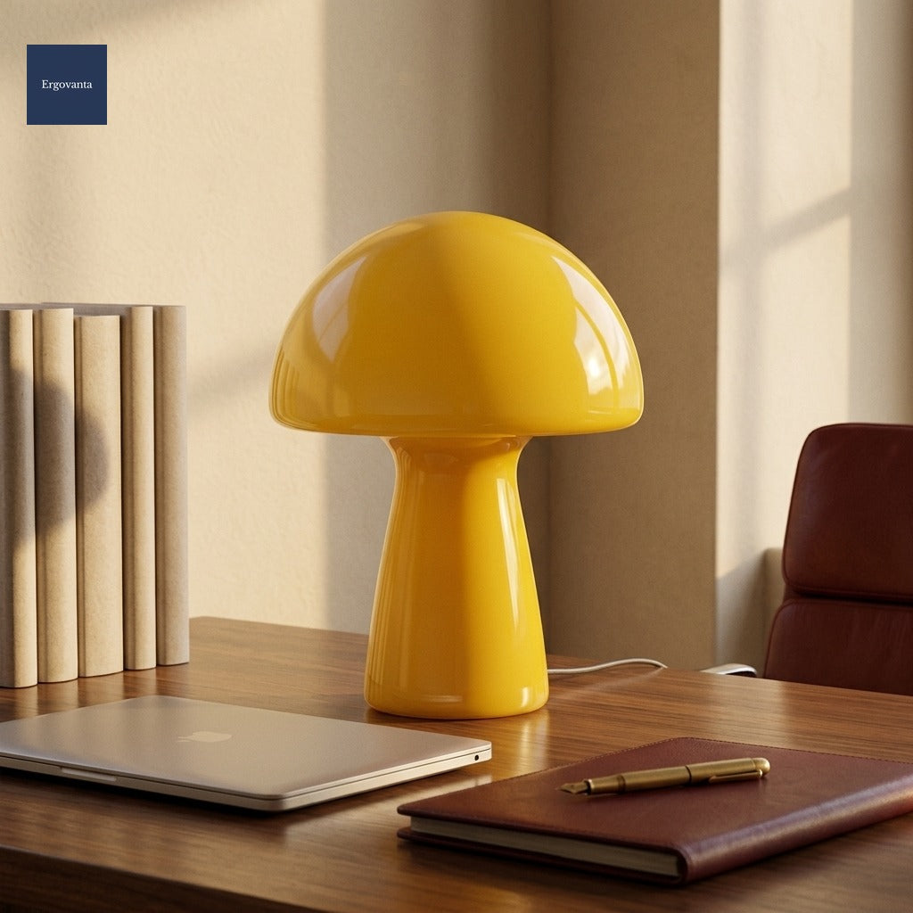 Glass Mushroom lamp Yellow variant