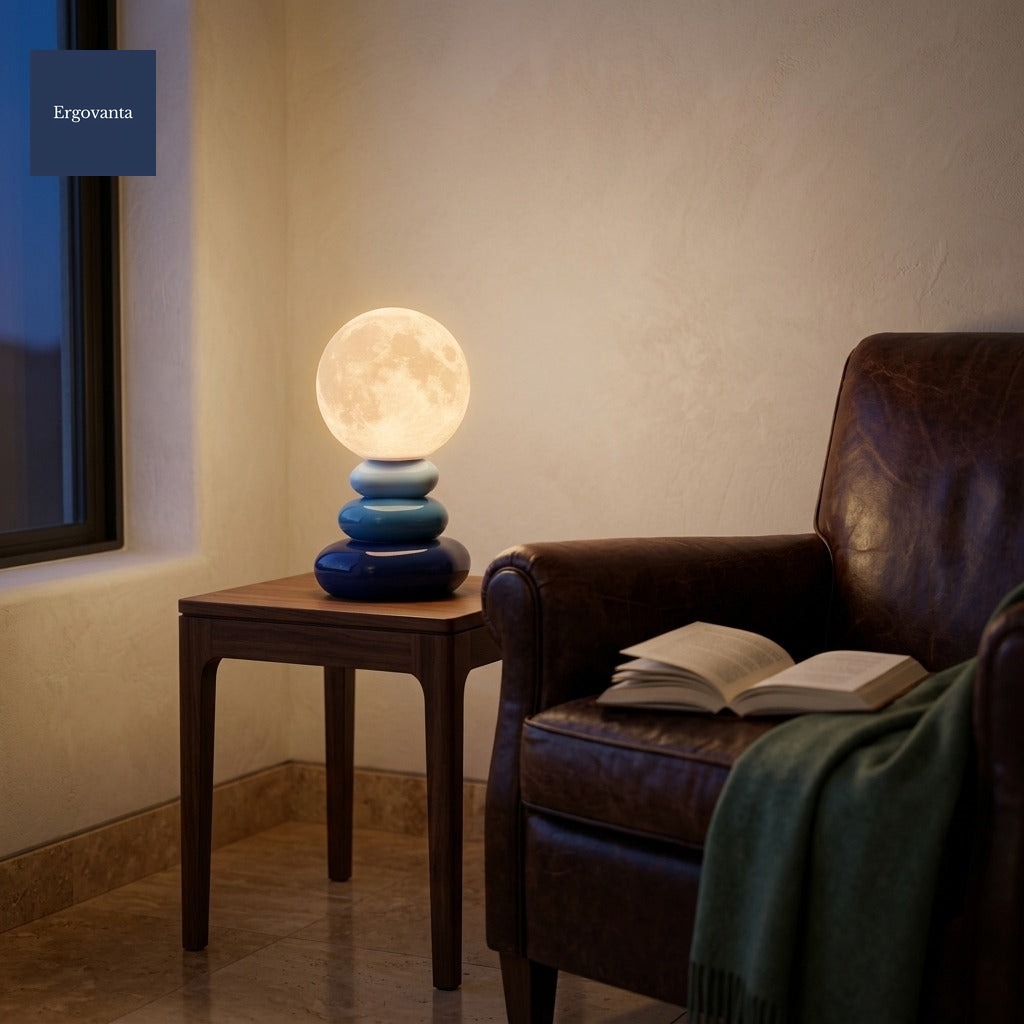 Lunar Pebble Lamp