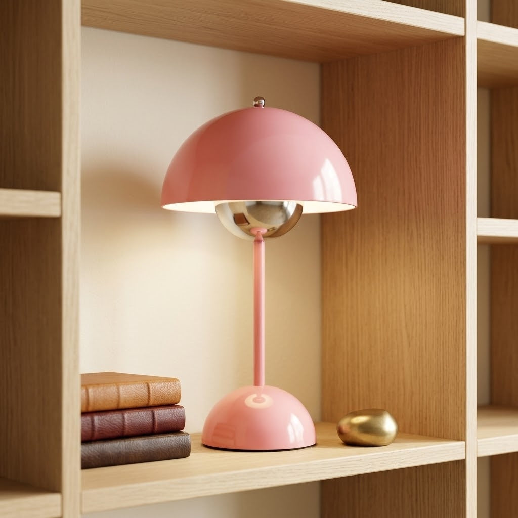 Modernist Bud Lamp, Pink