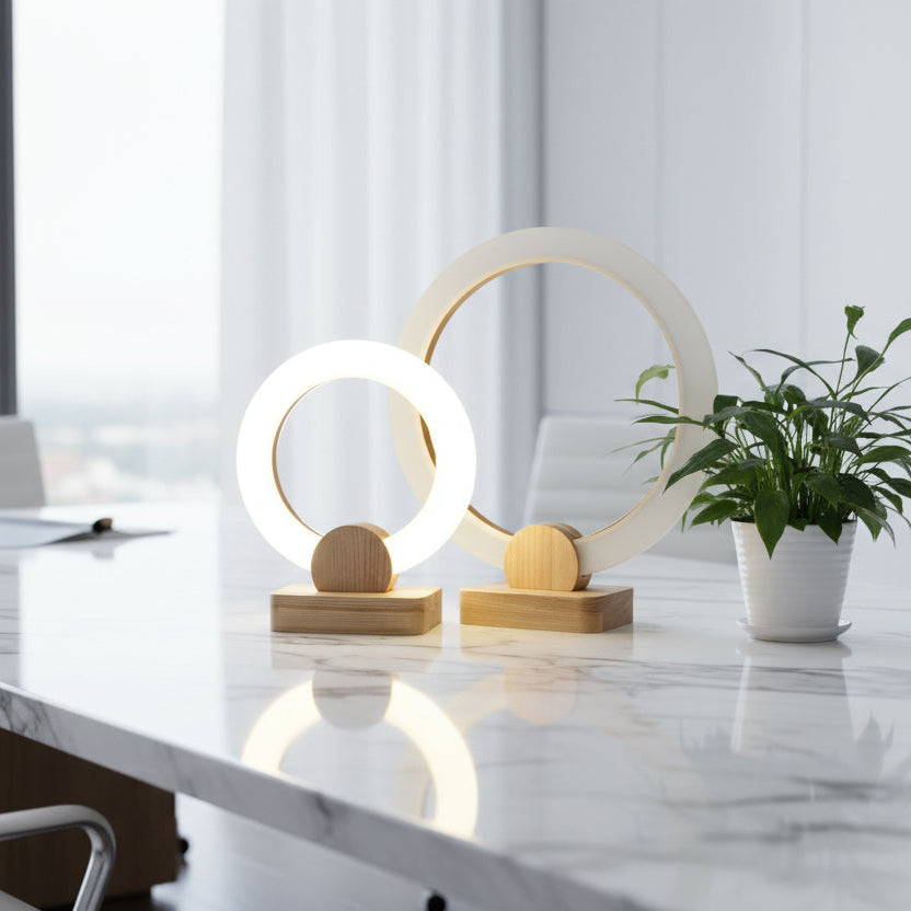 Halo Desk Lamp, styled hero shot