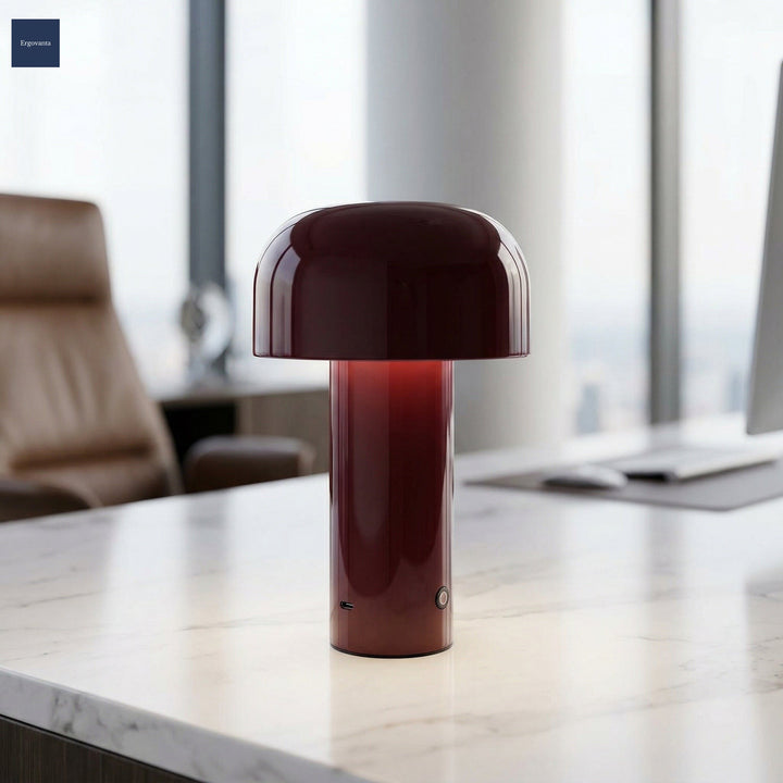 Rechargeable Mushroom Lamp Dark Red variant