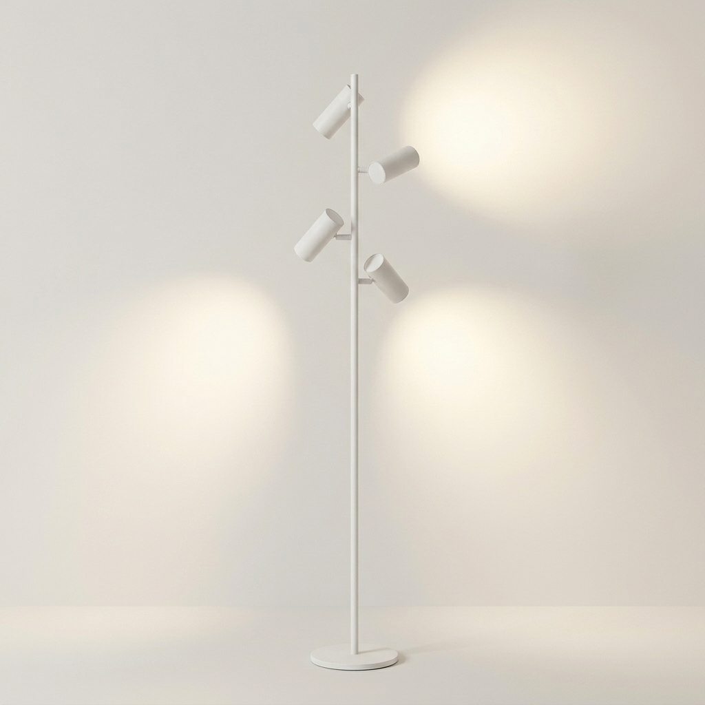 Three-Head Floor Light white studio shot