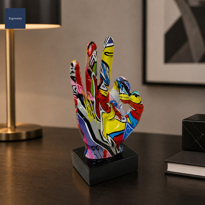 Modern Graffiti Gesture Sculpture