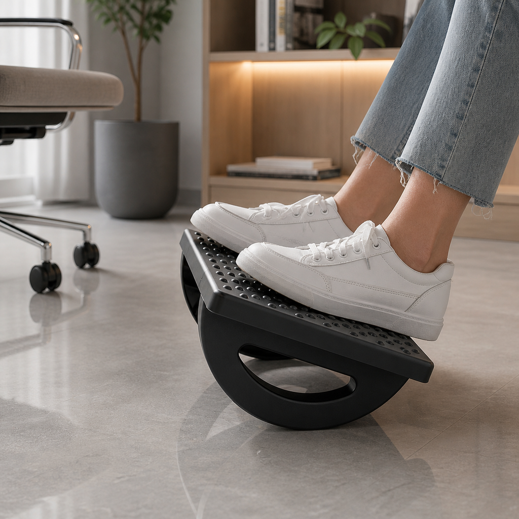 Under-Desk Foot Rest, Black 2