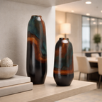 Minimalist Ceramic Vase, styled hero shot