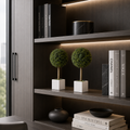 Boxwood Topiary Set (2-Piece), styled hero shot