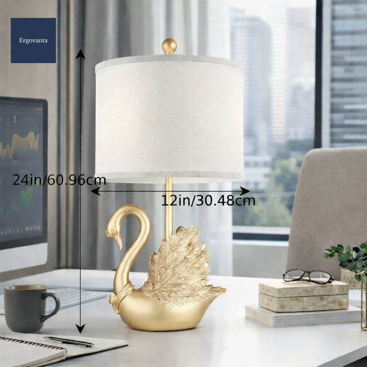 Golden Swan Table Lamp Set scene 4