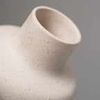 Frosted Ceramic Grain Vase, detail closeup