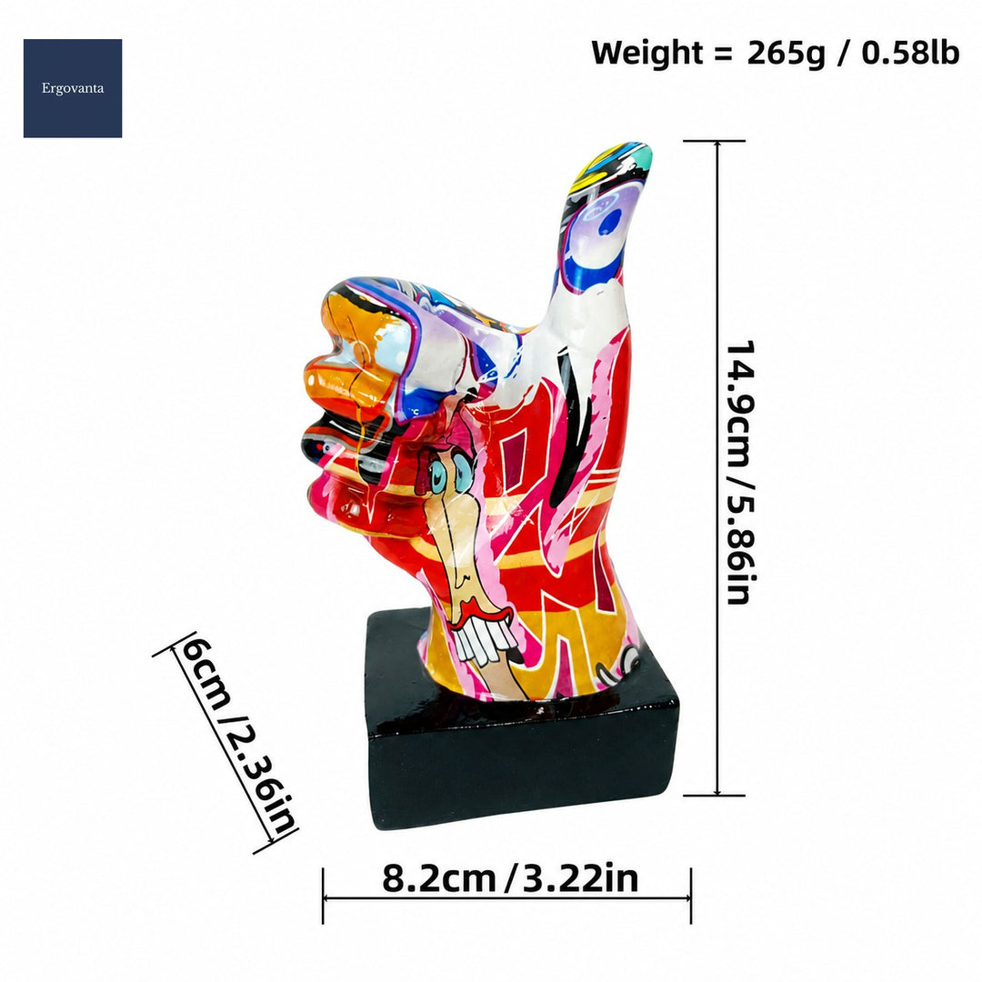 Modern Graffiti Gesture Sculpture