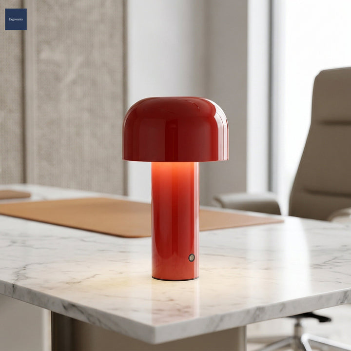 Rechargeable Mushroom Lamp Red variant