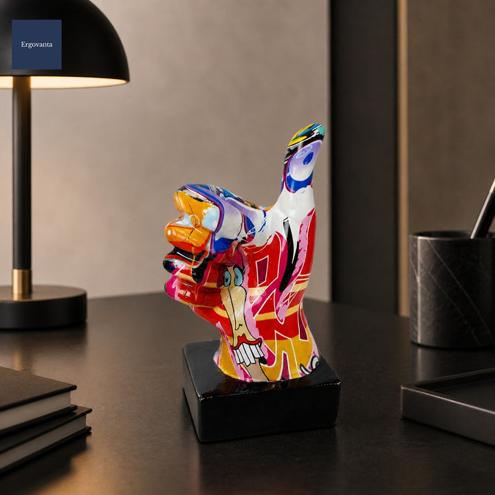 Modern Graffiti Gesture Sculpture