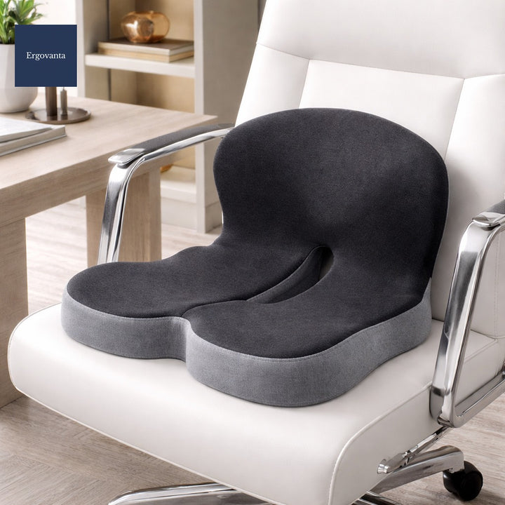 Memory Foam Seat Cushion with Back Support