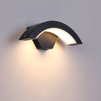 Curved LED Motion Sensor Wall Light, styled hero shot 4
