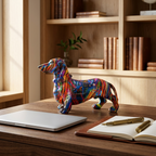 Splatter Dachshund Sculpture, Small