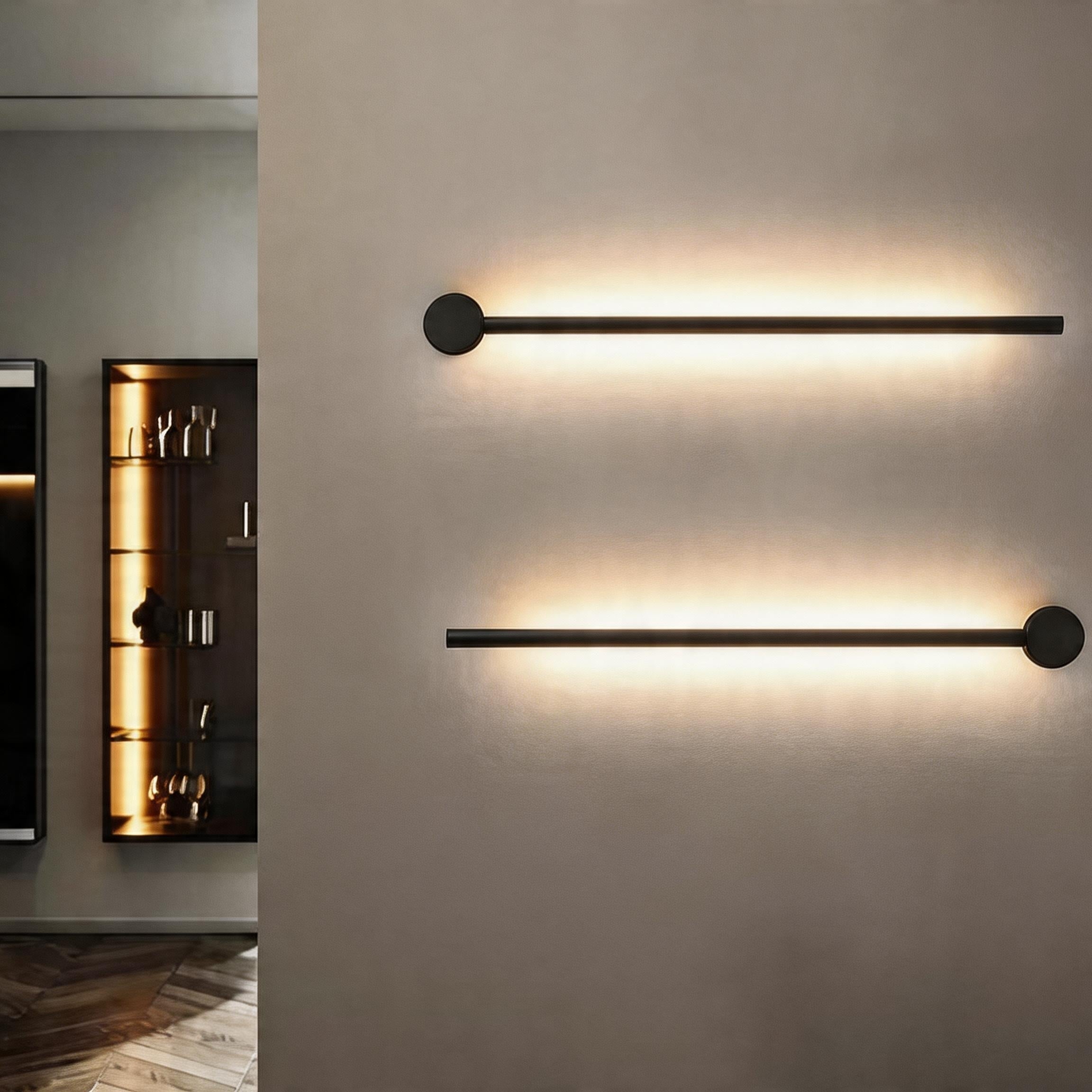 Linear LED Wall Light, styled hero shot 4