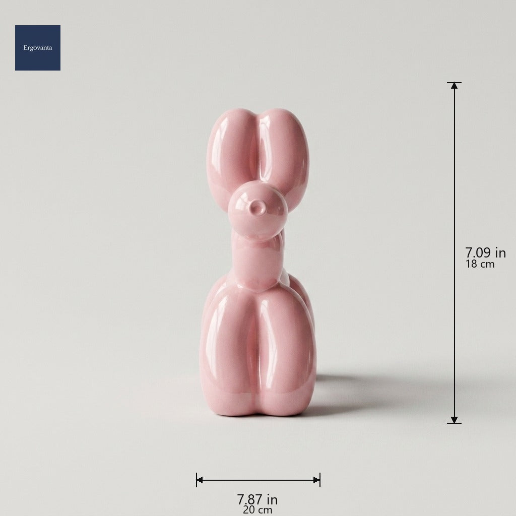 Modernist balloon dog Pink dimensions