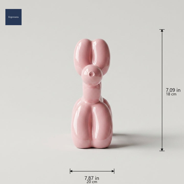 Modernist balloon dog Pink dimensions